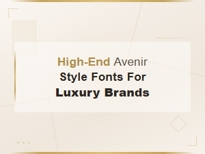 Premium Avenir Style Fonts for Luxury Brand Design